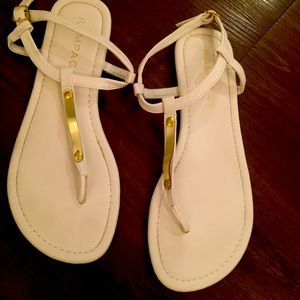 Rampage brand white sandals